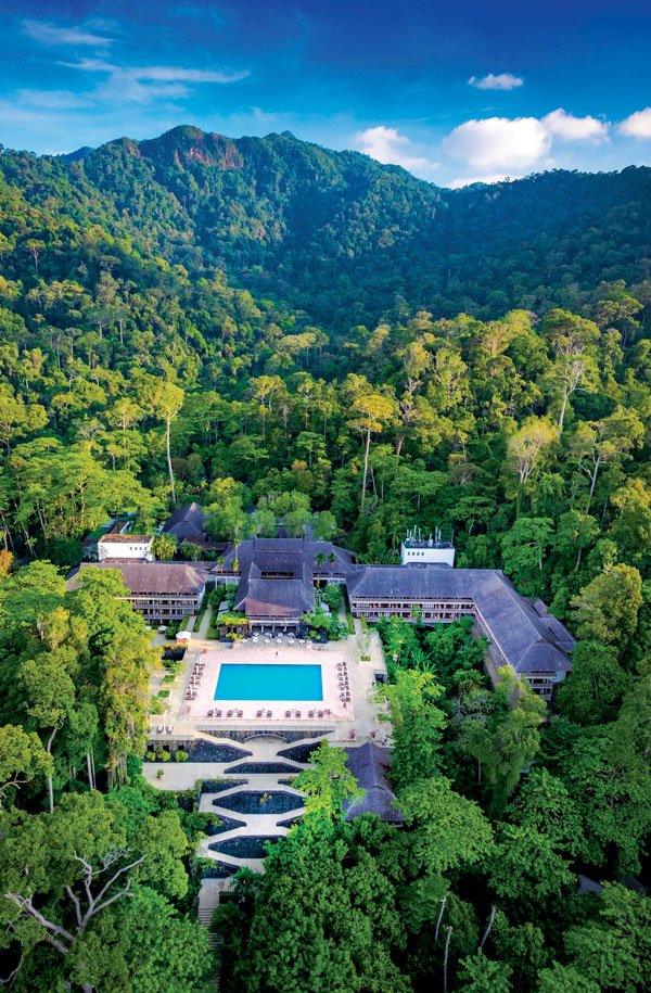 The view of The Datai Langkawi from above